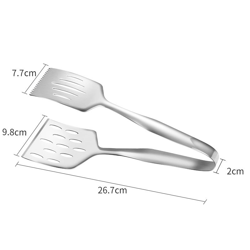 Stainless Steel BBQ Spatula and Food Clip Utensils by Endo33 Markets