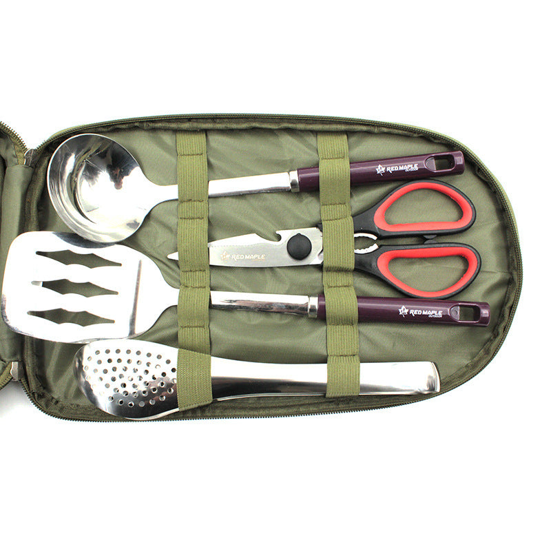 Outdoor Camping Cookware Set with BBQ Tools by Endo33 Markets