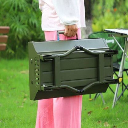 Large Portable Folding BBQ Grill for Outdoor Camping by Endo33 Markets