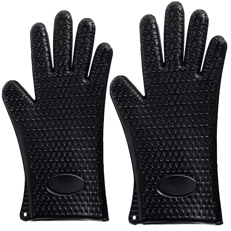 Heat-Resistant Non-Slip Silicone BBQ Kitchen Gloves by Endo33 Markets