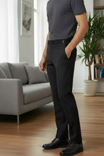 "Ethan" Black Super 150's Luxury Viscose Blend Suit Pants-4