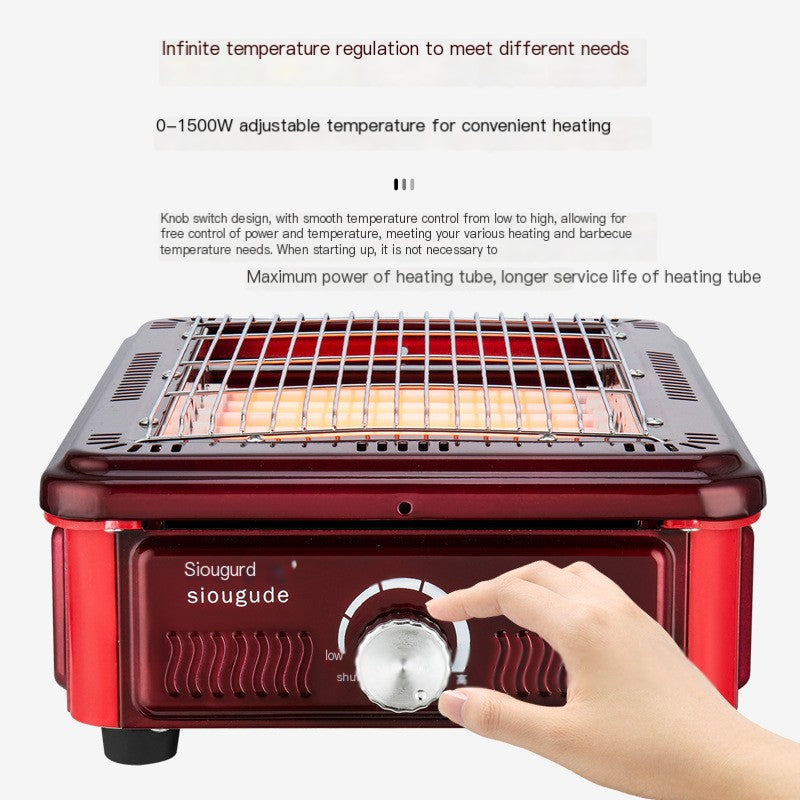 Mini Energy-Saving Electric Heater with BBQ Function by Endo33 Markets