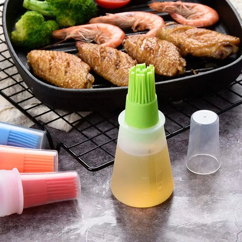 Silicone BBQ Oil Bottle Brush - Heat-Resistant Design by Endo33 Markets