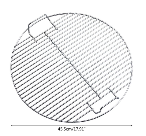 Portable Round Stainless Steel BBQ Grill Net by Endo33 Markets