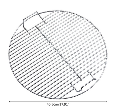 Portable Round Stainless Steel BBQ Grill Net by Endo33 Markets