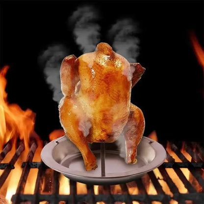 Stainless Steel Chicken Roaster Rack for BBQ & Turkey by Endo33 Markets