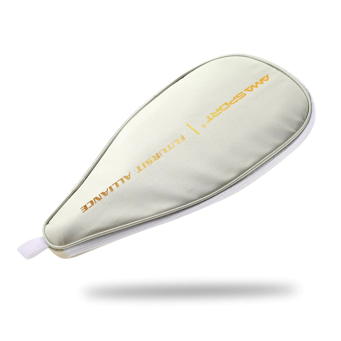 PICKLETECH AMA Sport Pickleball Paddle Cover - Protecting Your Paddle - Complete Coverage - Premium Pickleball Accessories and Pickleball Equipment - PU Leather Pickleball Case -White by Endo33 Markets