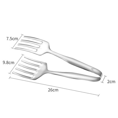 Stainless Steel BBQ Spatula and Food Clip Utensils by Endo33 Markets