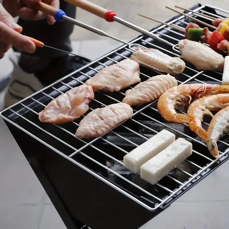 Portable Foldable BBQ Grill for Family Outdoor Use by Endo33 Markets