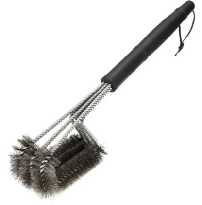 18" Triple-Head BBQ Grill Cleaning Brush by Endo33 Markets