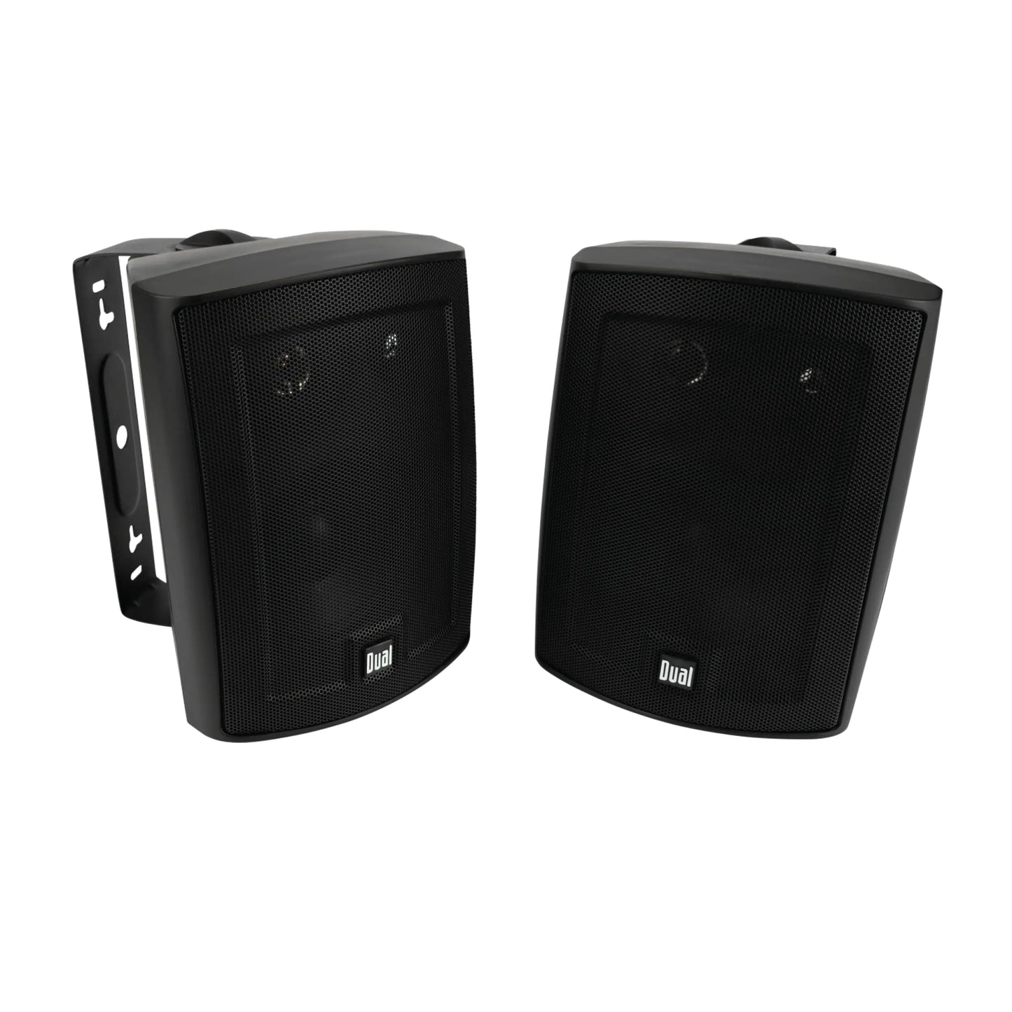 Dual Electronics LU53PB 5.25" 3-Way High Performance Outdoor Indoor Speakers | Effortless Set Up | Home Pool Patio Garage Use | Weather Resistant | Expansive Stereo Sound Coverage | Black by Endo33 Markets