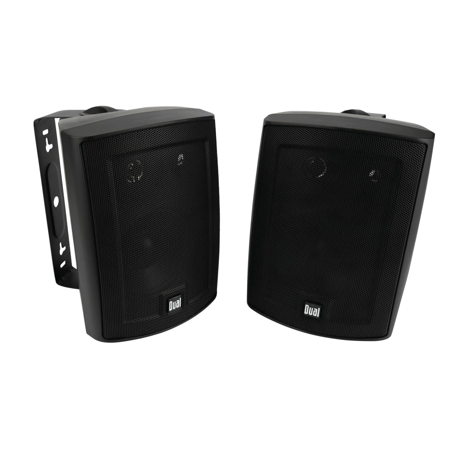 Dual Electronics LU53PB 5.25" 3-Way High Performance Outdoor Indoor Speakers | Effortless Set Up | Home Pool Patio Garage Use | Weather Resistant | Expansive Stereo Sound Coverage | Black by Endo33 Markets