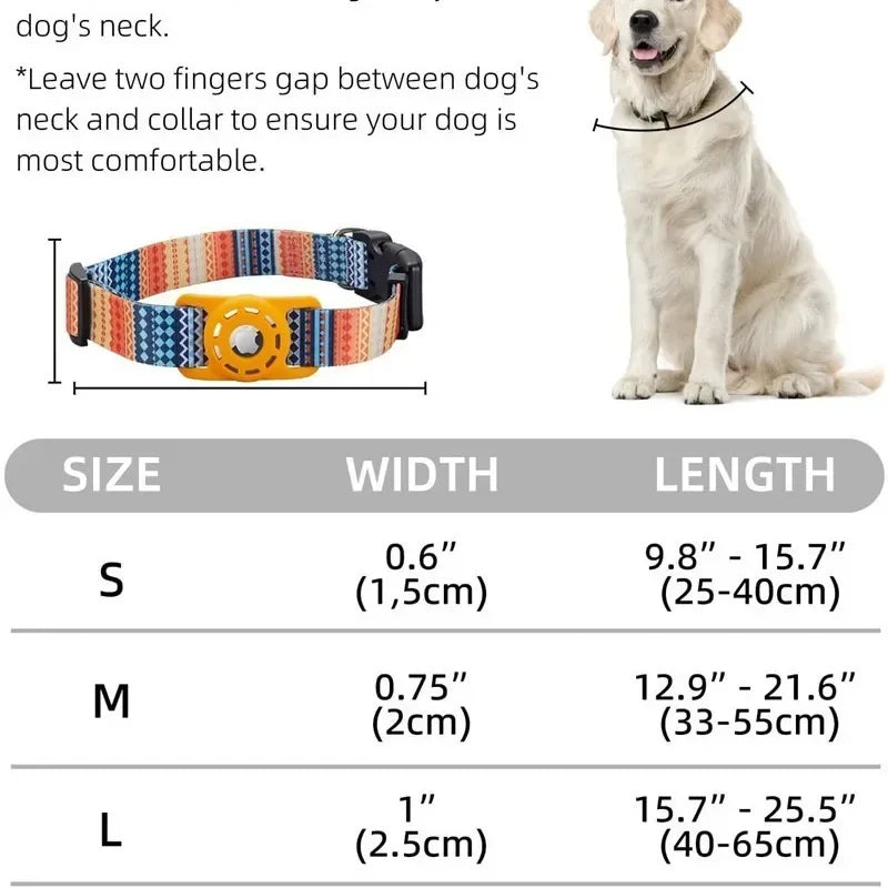 Digital Printing Collar for Apple Airtag - Pets Accessories by Endo33 Markets