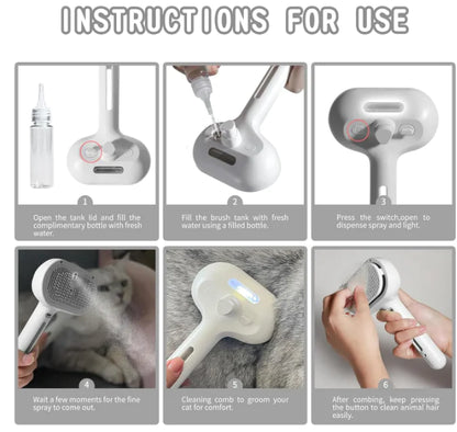 Pet Hair Spray Brush by Endo33 Markets