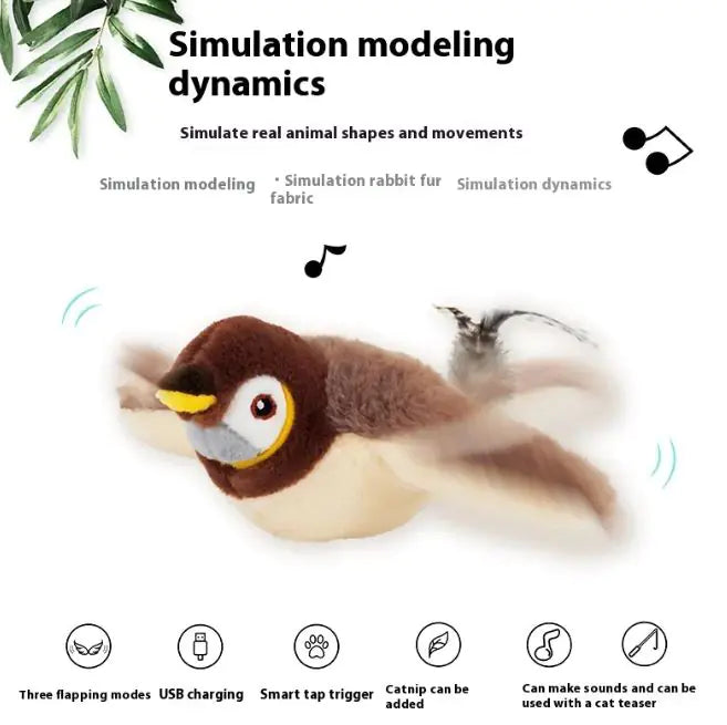 Flapping Bird Cat Toy by Endo33 Markets