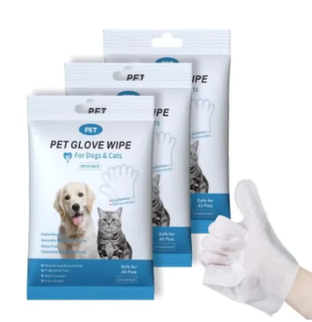 Pet Cleaning Gloves & Wipes by Endo33 Markets
