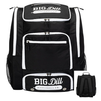 Big Dill Pickleball Pickleback Pickleball Backpack | Large Pickleball Bag with Shoe Compartment for 8+ Pickleball Paddles & Pickleball Accessories Pickleball Bags with Insulated Pocket (Black) by Endo33 Markets