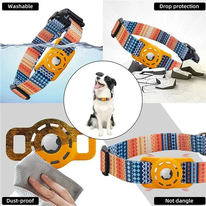 Digital Printing Collar for Apple Airtag - Pets Accessories by Endo33 Markets