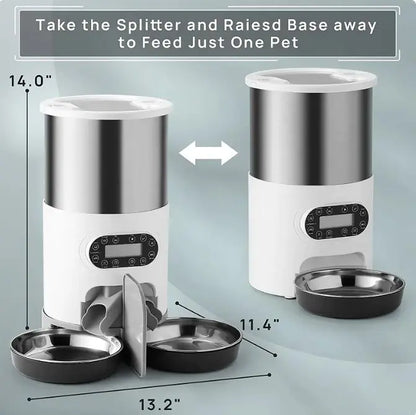 Double Meal Dispenser for Pets by Endo33 Markets